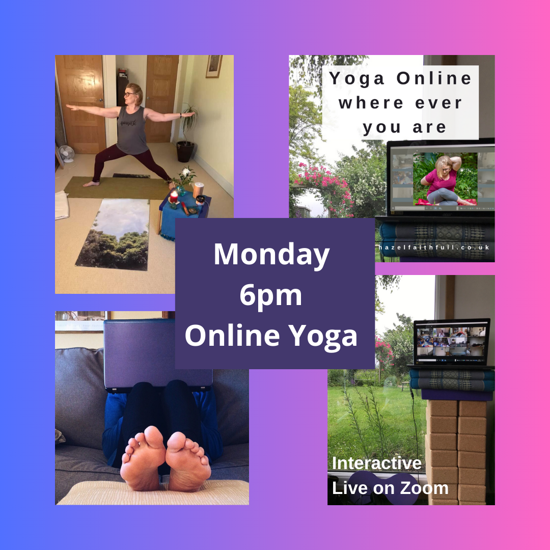 Monday online yoga online 6pm 90 minute