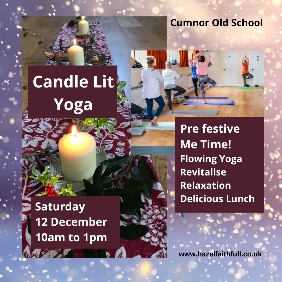 candle lit yoga retreat
