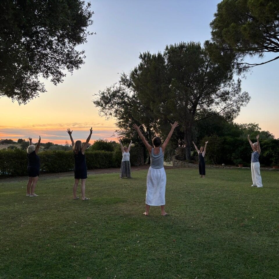 Earth Salutation at sunset 2025